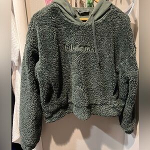 Lululemon Textured Fleece Embroidered Logo Hoodie